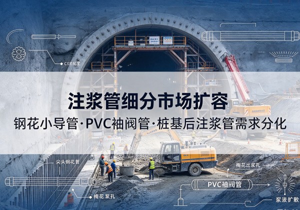 桦南注浆管细分市场扩容，隧道钢花小导管、PVC 袖阀管、桩基后注浆管需求分化